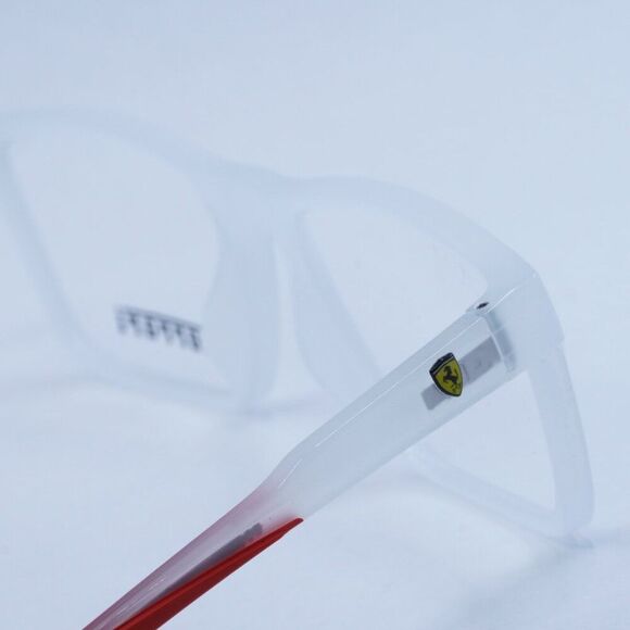 🕶️ New Ferrari Scuderia FZ8007U 505 Eyeglasses - Transparent Grey Frame - Picture 4 of 9